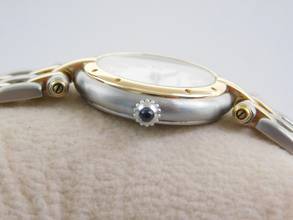 Thumbnail von Cartier Panthère Lady Stahl 18 Karat Gelbgold zwei Streifen Gold im Top Zustand Strammes Band Top Zustand