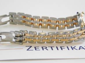Thumbnail von Cartier Panthère Lady Stahl 18 Karat Gelbgold zwei Streifen Gold im Top Zustand Strammes Band Top Zustand