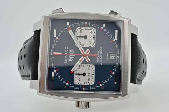  TAG Heuer Monaco Calibre 11 Chronograph Calibre 11 Blue CAW211P Steve Mc Queen 