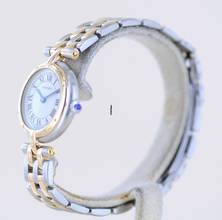 Thumbnail von Cartier Panthère Vendome Lady Stahl / Gold white roman dial Klassiker 2-Rows