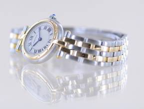 Thumbnail von Cartier Panthère Vendome Lady Stahl / Gold white roman dial Klassiker 2-Rows
