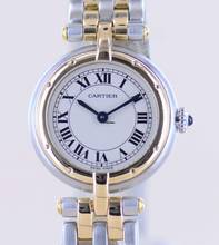 Thumbnail von Cartier Panthère Vendome Lady Stahl / Gold white roman dial Klassiker 2-Rows