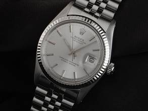 Thumbnail von Rolex Datejust 36 Ref.1601 Bj.1977 Box&Beschreibung sehr gut Vintage Datejust Stahl 18kt Weißgold open 6/9