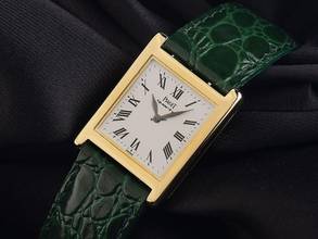 Thumbnail von Piaget Tank Ref.70800 1988 original Box sehr gut Vintage Tank 18kt Gelbgold 28g