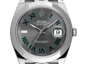  Rolex Datejust 41 Wimbledon Ref.126300 2024 Full Set wie Neu Datejust Stahl Wimbledon 