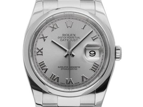  Rolex Datejust 36 Ref.126200 Bj.2008 Full Set sehr gut Vintage Datejust Stahl 