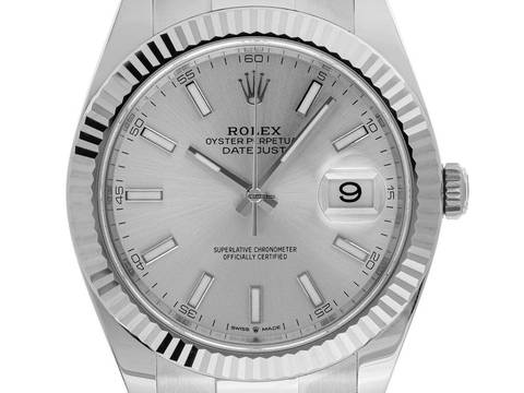  Rolex Datejust 41 Ref.126334 2023 Full Set wie Neu Datejust Stahl 18kt Weißgold 