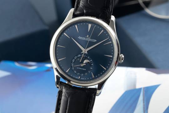  Jaeger-LeCoultre Master Ultra Thin Moon Blue Automatik Q1368480 109.8.A5.S B&P 
