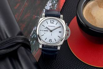 Thumbnail von Panerai Luminor Due Luna Steel Automatic Men's Watch Ref. PAM01306 B&P 2023