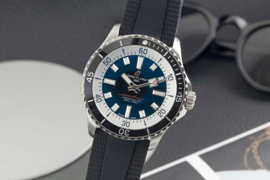  Breitling Superocean Stahl Automatik Herrenuhr Ref. A17375211B1S1 B&P 