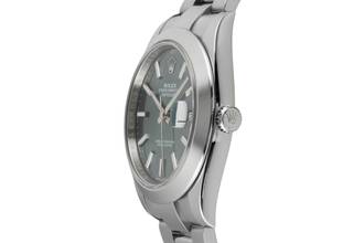Thumbnail von Rolex Datejust 41 Green Dial Edelstahl Automatik Herrenuhr Ref. 126300 B&P 2024