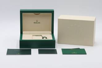 Thumbnail von Rolex Datejust 41 Green Dial Edelstahl Automatik Herrenuhr Ref. 126300 B&P 2024