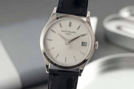  Patek Philippe Calatrava 18K (0,750) Weissgold Automatik Ref. 5296G-010 B&P 2009 