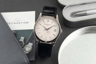 Thumbnail von Patek Philippe Calatrava 18K (0.750) white gold automatic Ref. 5296G-010 B&P 2009