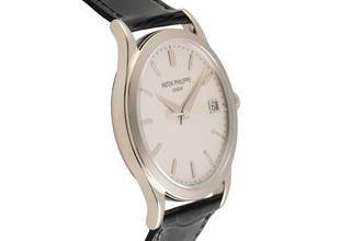 Thumbnail von Patek Philippe Calatrava 18K (0.750) white gold automatic Ref. 5296G-010 B&P 2009