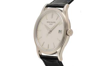 Thumbnail von Patek Philippe Calatrava 18K (0.750) white gold automatic Ref. 5296G-010 B&P 2009