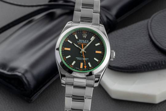  Rolex Milgauss Edelstahl Automatik Herrenuhr Ref. 116400GV 