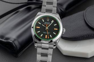 Rolex Milgauss stainless steel automatic men's watch ref. 116400GV
