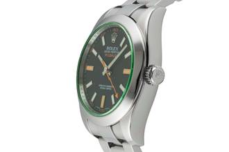 Thumbnail von Rolex Milgauss stainless steel automatic men's watch ref. 116400GV