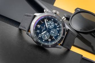 Thumbnail von Breitling Super Avi Classic Super Avi Chronograph GMT Mosquito Night Fighter SB04451A1B1X1