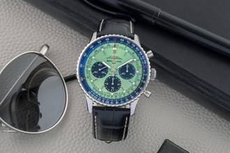 Thumbnail von Breitling Navitimer 1 B01 Chronograph 43 Green Steel Automatic Ref. AB0138241L1P1