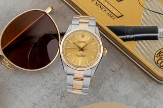 Thumbnail von Rolex Oyster Perpetual 34 Stahl / Gold Automatik Herrenuhr Ref. 1005 Klassiker