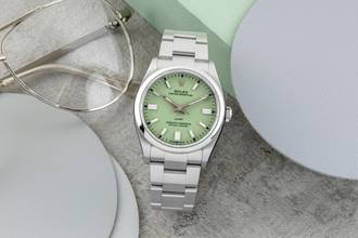 Thumbnail von Rolex Oyster Perpetual 36 Pistachio Stahl Automatik Herrenuhr Ref. 126000 B&P 2025