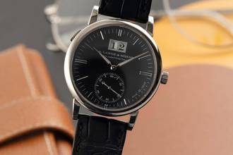 A. Lange & Söhne Langematik Sax-O-Mat 18K white gold Ref. 308.027 B&P 2001