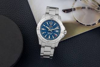 Thumbnail von Breitling Chronomat Colt Blue Dial Steel Automatic Men's Watch Ref. A17313101C1A1 B&P 2021