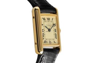 Thumbnail von Cartier Tank Must de Cartier PM Ivory Dial 925 Silver Hand-Wound Ladies' Watch