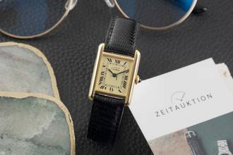 Thumbnail von Cartier Tank Must de Cartier PM Ivory Dial 925 Silver Hand-Wound Ladies' Watch