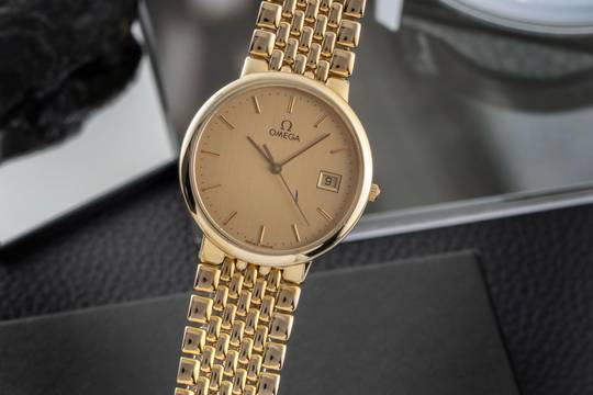  Omega De Ville Stahl / vergoldet Quarz Unisex Ref. 396.1012 Klassiker 