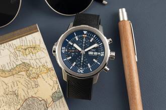 Thumbnail von IWC Aquatimer Chronograph Cousteau Chronograph Steel Automatic Men's Ref. IW376805 B&P