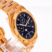 Thumbnail von Vacheron Constantin Overseas Perpetual Calendar Ultra-thin Blue – 4300V/120R-B509 – like NEW – 2022 Full Set