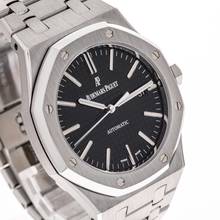Thumbnail von Audemars Piguet Royal Oak Selfwinding Steel 41 Black – 15400ST.OO.1220ST.01 – like NEW – 2016 Full Set