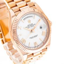 Thumbnail von Rolex Day-Date 40 Rosegold White – 228235 – like NEW – 2021 Full Set