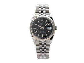 Rolex Datejust 36 Oystersteel / White Gold 126234 Black Jubilee