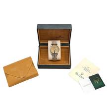 Thumbnail von Rolex Datejust 36 Herrenarmbanduhr Datejust Automatik 16013 Houndstooth Dial aus Stahl / Gold Fullset