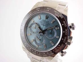 Thumbnail von Rolex Daytona Platinum all stickers / Baquette Diamond Dial
