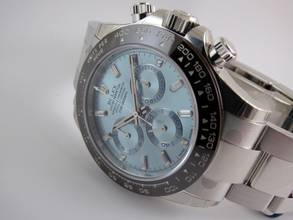 Thumbnail von Rolex Daytona Platinum all stickers / Baquette Diamond Dial