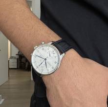 Thumbnail von IWC Portuguese IW3714 chronograph silver dial Full Set 2004