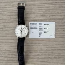 Thumbnail von IWC Portuguese IW3714 chronograph silver dial Full Set 2004