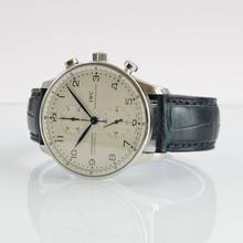 Thumbnail von IWC Portuguese IW3714 chronograph silver dial Full Set 2004