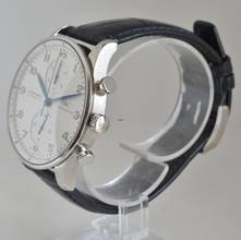Thumbnail von IWC Portuguese IW3714 chronograph silver dial Full Set 2004