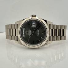Thumbnail von Rolex Day-Date 40 Presidente Ouro Branco Olive Green Automático Completo