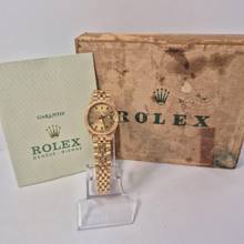 Thumbnail von Rolex Oyster Perpetual Lady Date Vintage Full Gold 26mm Automático Completo