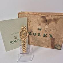 Thumbnail von Rolex Oyster Perpetual Lady Date Vintage Full Gold 26mm Automático Completo