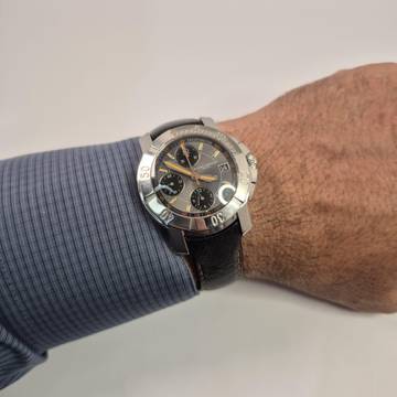  Baume & Mercier Capeland Chronograph Orange Edition 41mm Automático Completo 