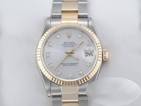  Rolex Datejust 31 31mm 68273 1995 Stahl Gelbgold 750 Diamanten Automatik Stainless Steel 18kt Yellow Gold Oyster-band Chronometer 