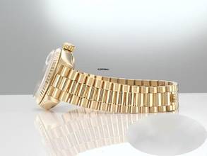 Thumbnail von Rolex Lady-Datejust Gelbgold 750 Diamanten Automatik 18kt Yellow Gold Damen President-band Chronometer Oyster
